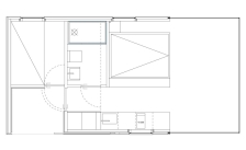 挪威在石岸上的度假小屋