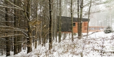 美国Whitetail森林公园露营小木屋