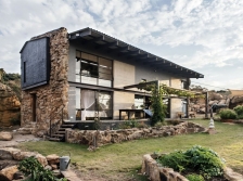南非小屋岩石